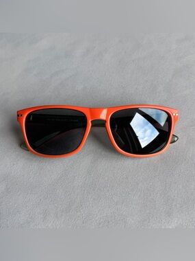 Orange rectangle sunglasses